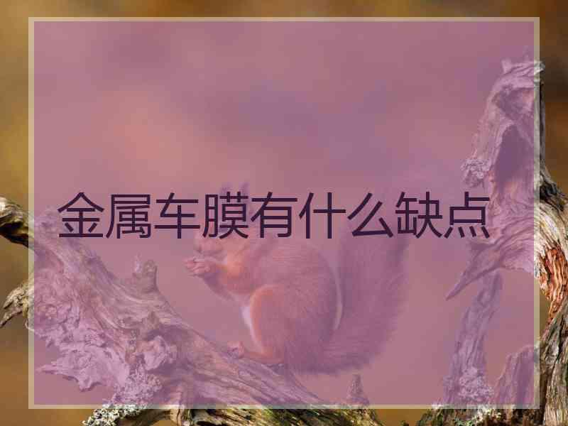 金属车膜有什么缺点