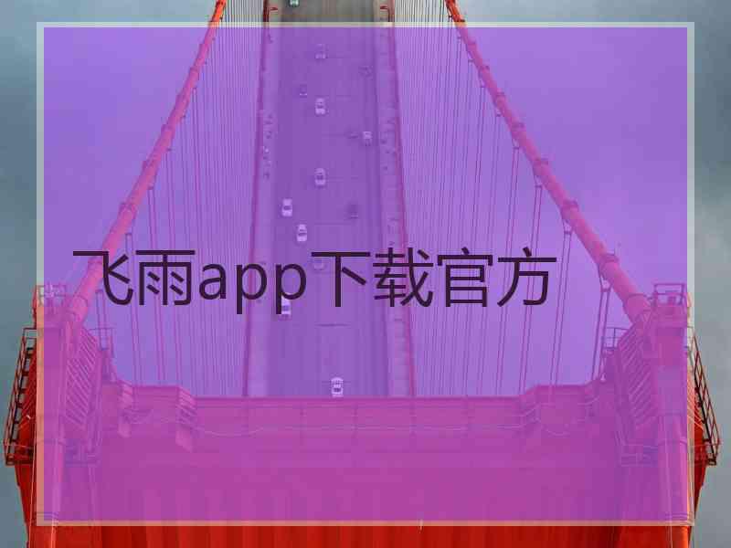 飞雨app下载官方