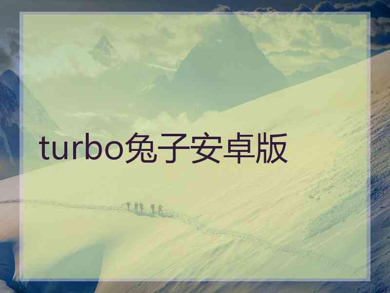 turbo兔子安卓版