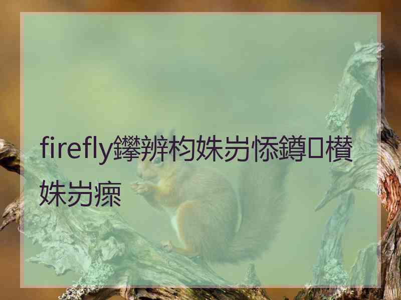 firefly鑻辨枃姝岃悿鐏櫕姝岃瘝