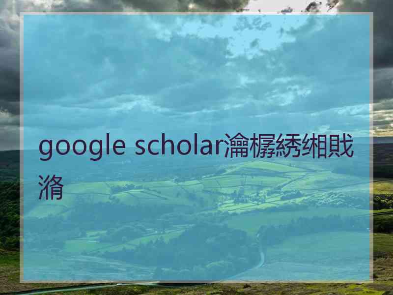 google scholar瀹樼綉缃戝潃