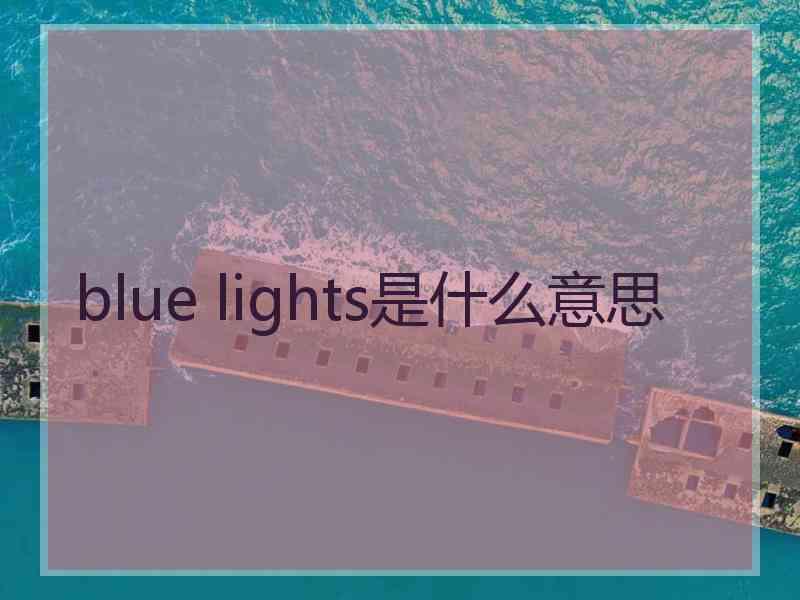 blue lights是什么意思