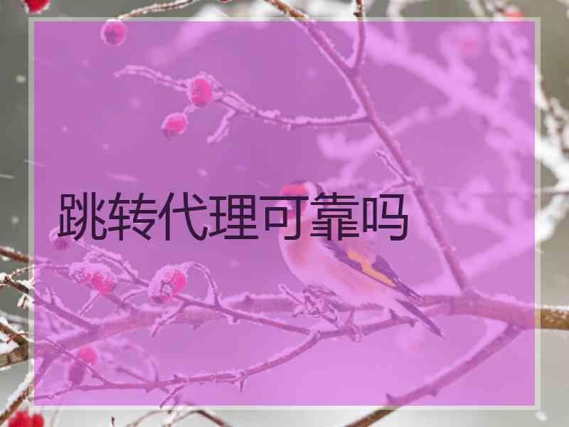 跳转代理可靠吗