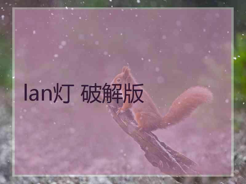 lan灯 破解版