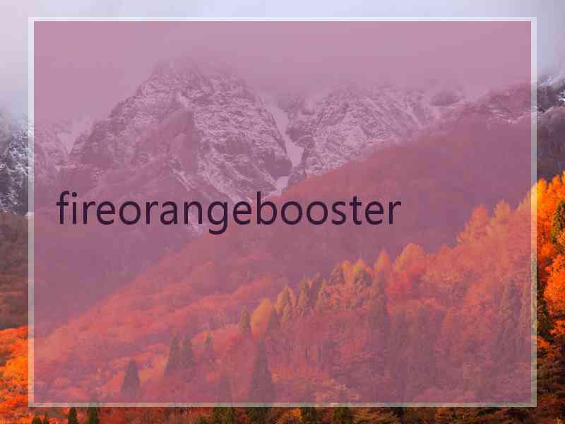 fireorangebooster