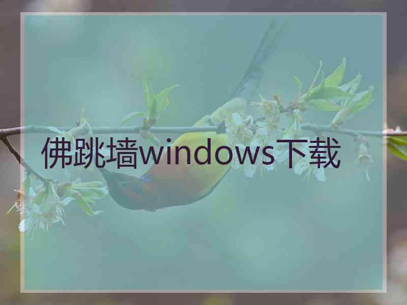 佛跳墙windows下载