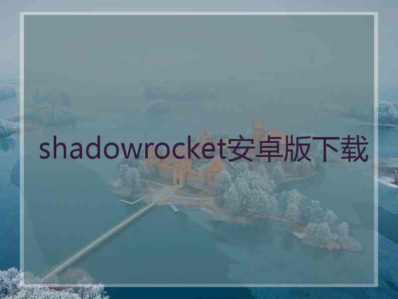 shadowrocket安卓版下载