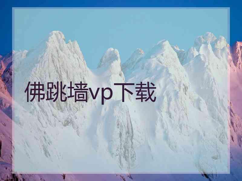 佛跳墙vp下载