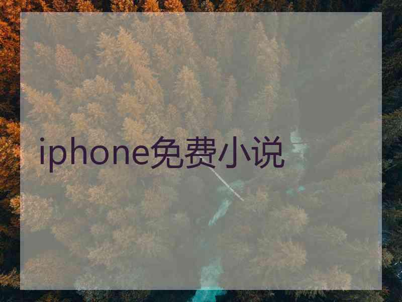 iphone免费小说