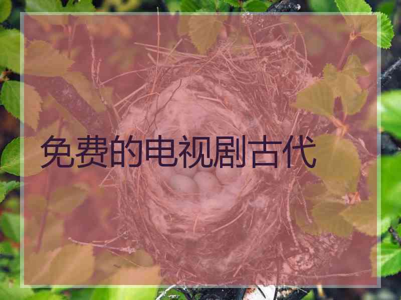 免费的电视剧古代