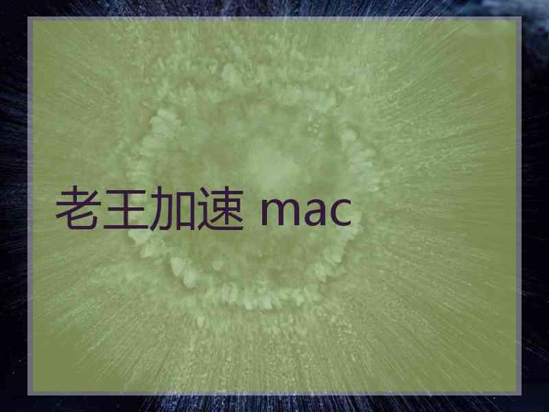 老王加速 mac