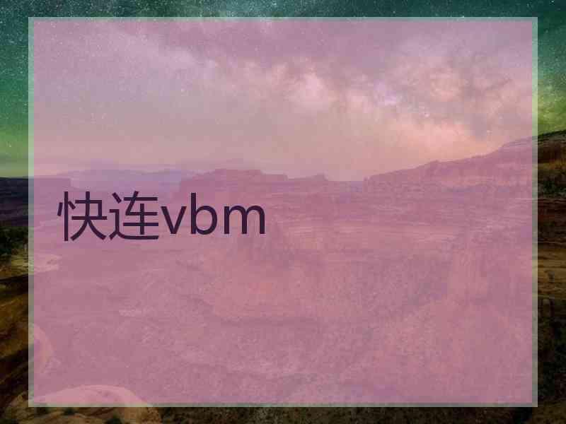 快连vbm