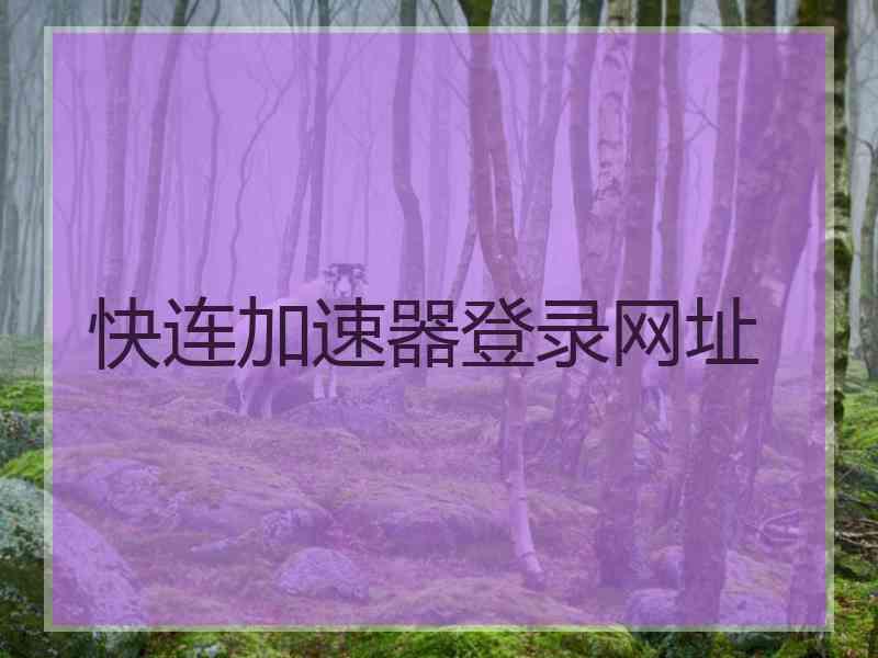 快连加速器登录网址