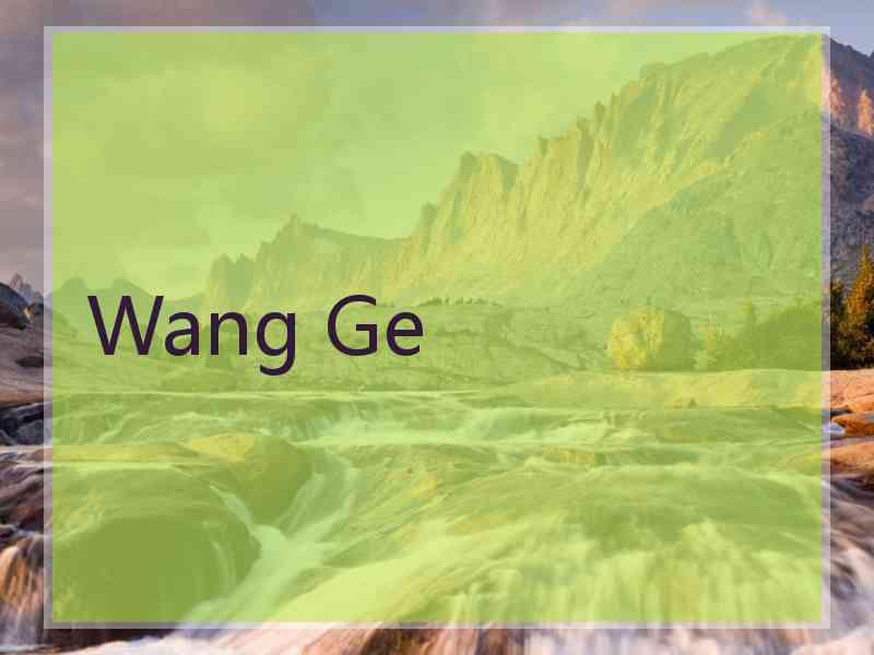 Wang Ge