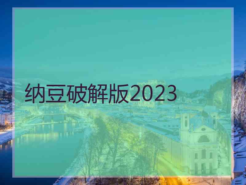 纳豆破解版2023