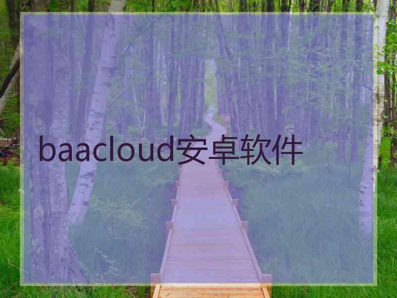 baacloud安卓软件