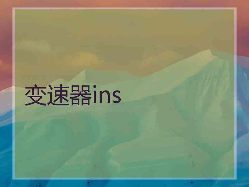 变速器ins