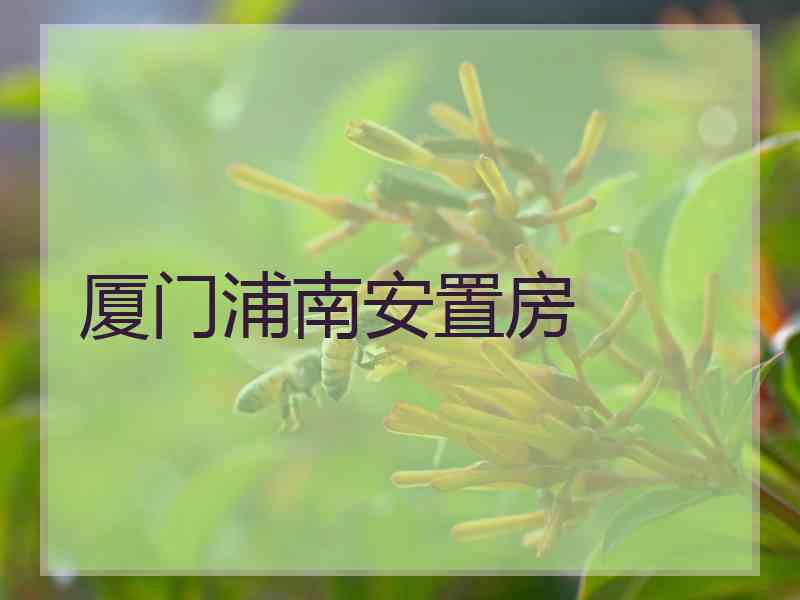 厦门浦南安置房