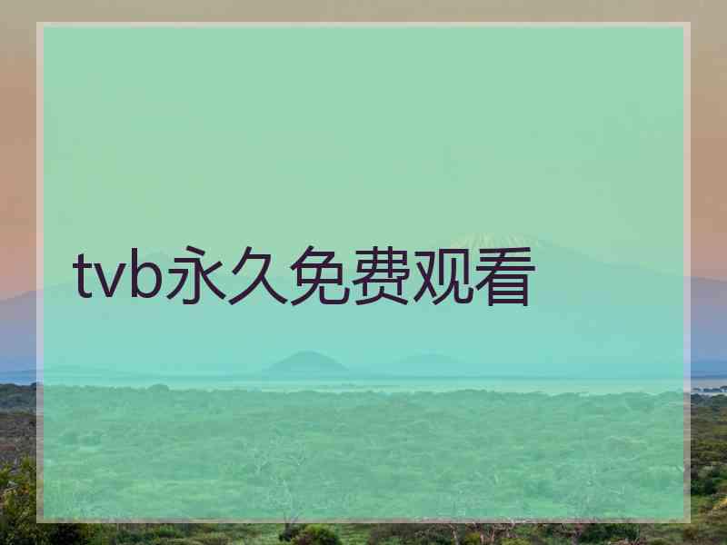 tvb永久免费观看