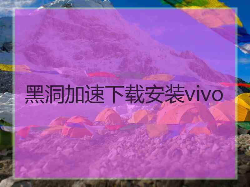 黑洞加速下载安装vivo