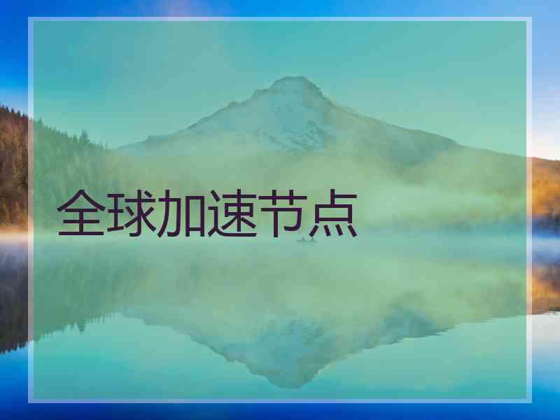 全球加速节点