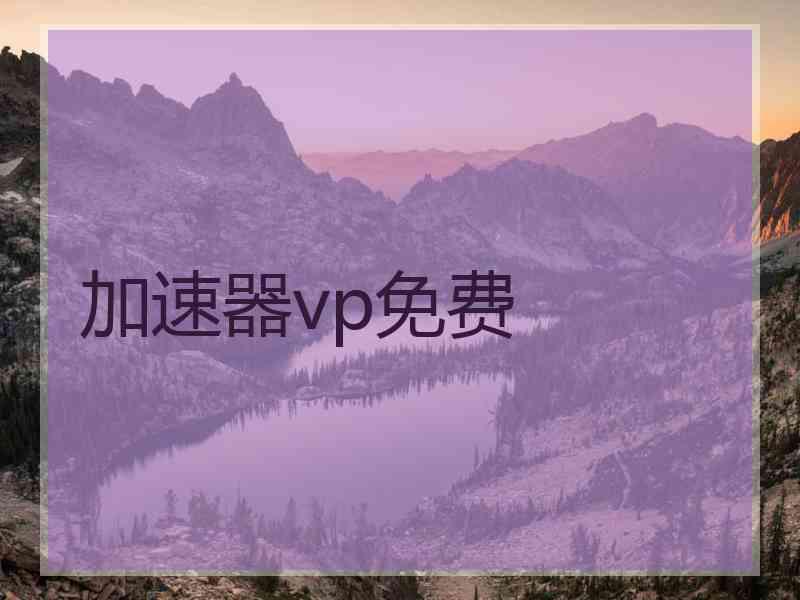 加速器vp免费