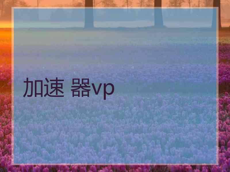 加速 器vp