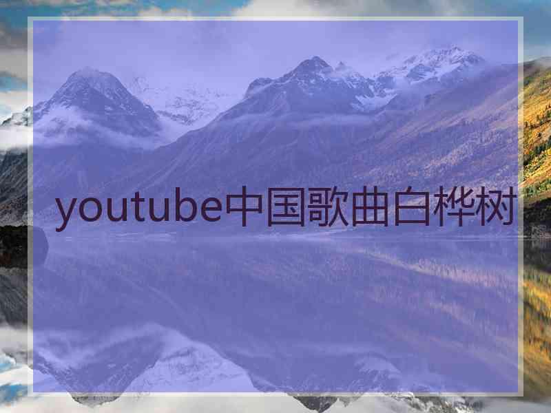 youtube中国歌曲白桦树