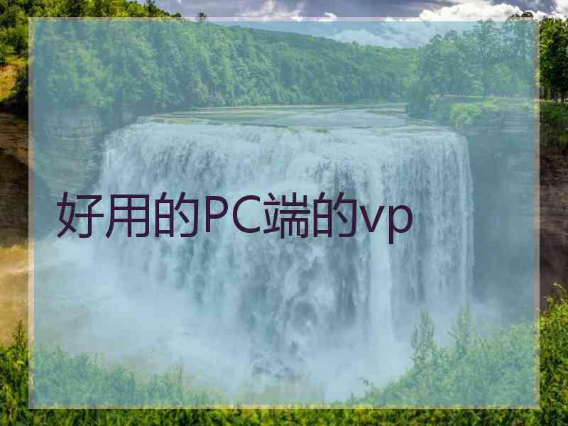 好用的PC端的vp