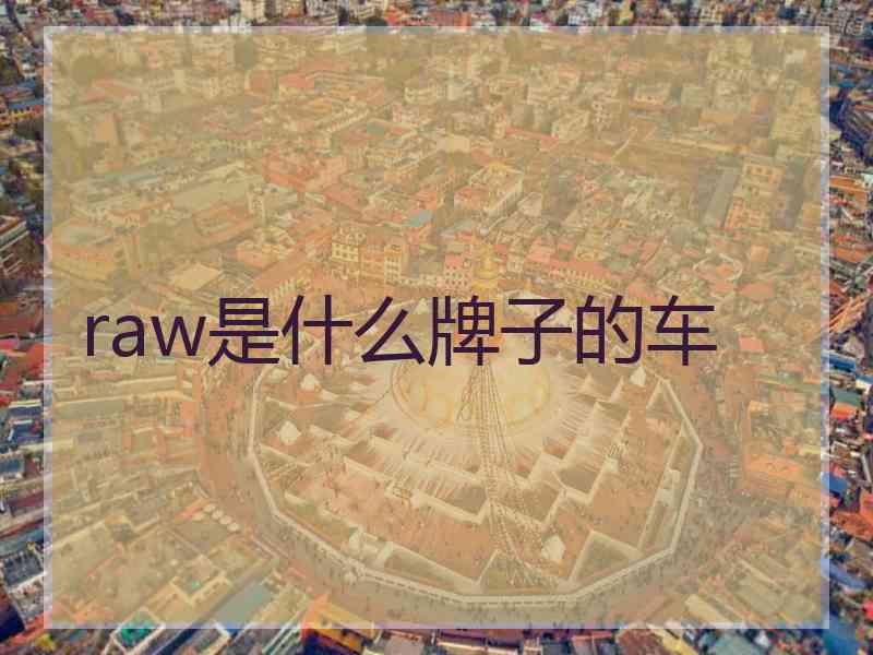 raw是什么牌子的车